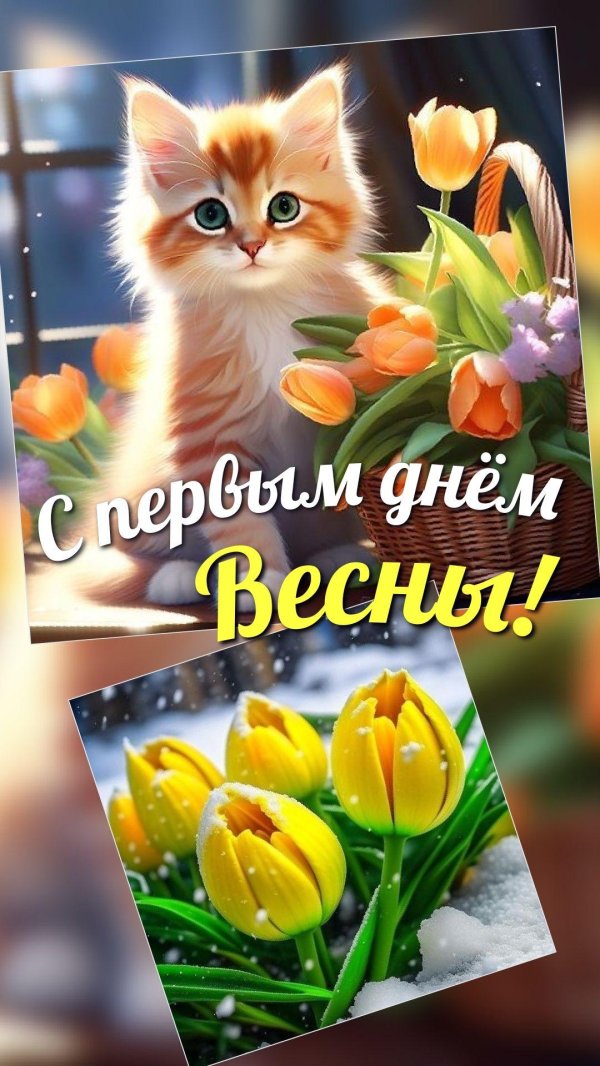 с первый днем весны