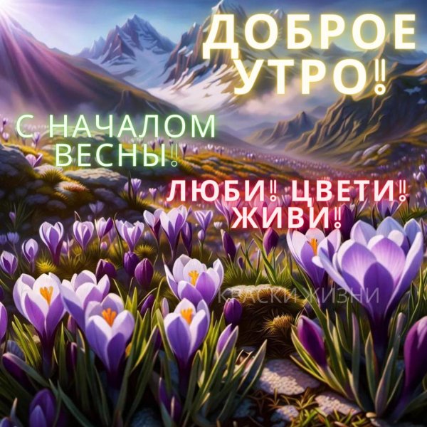 весна доброе утро