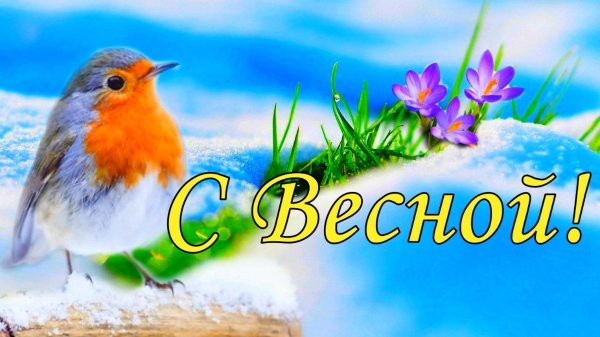 открытка весенняя