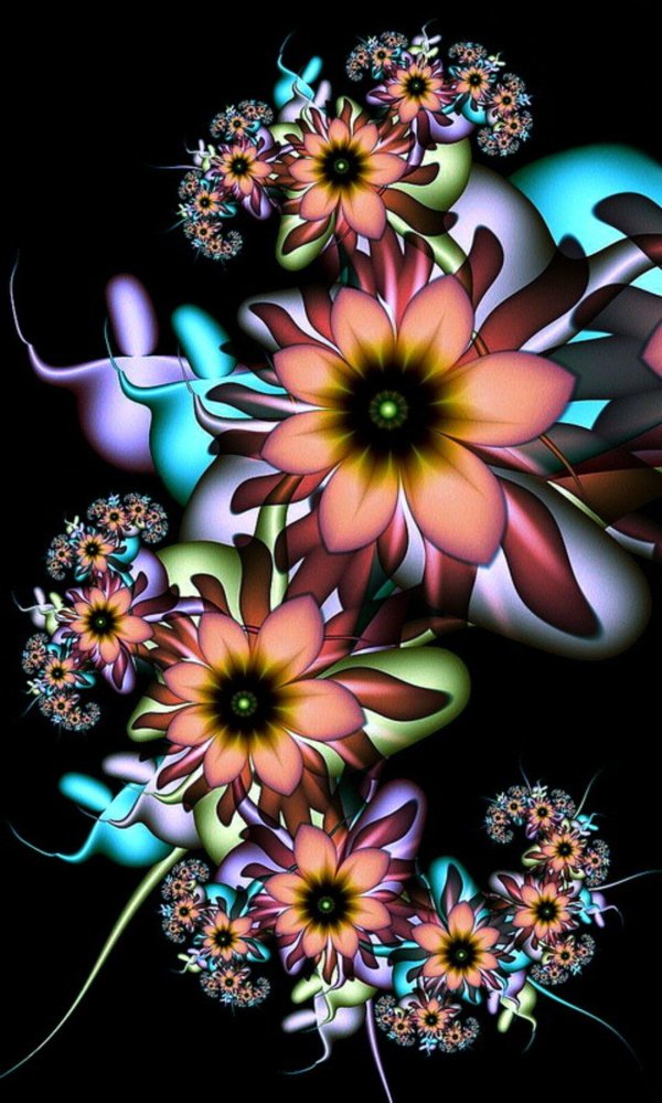 фрактальные цветы