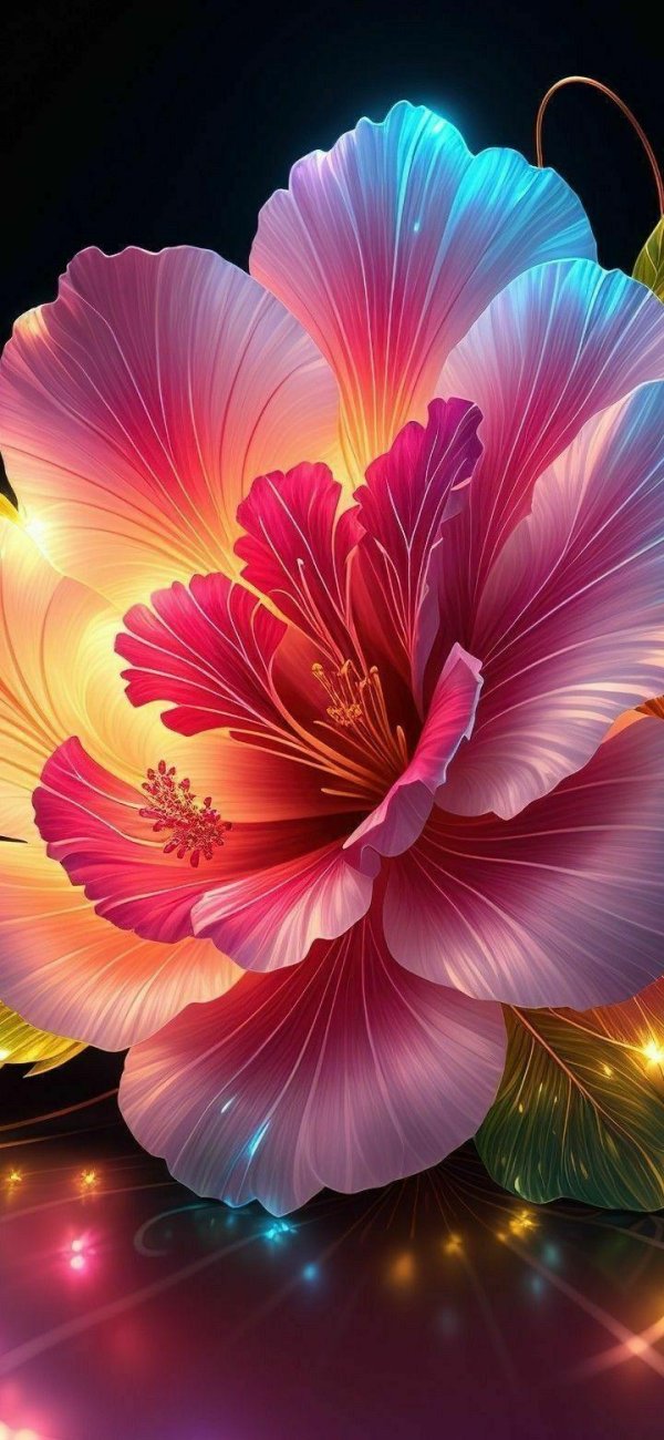 радужные цветы