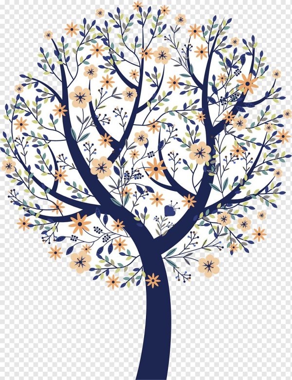 зимнее дерево вектор