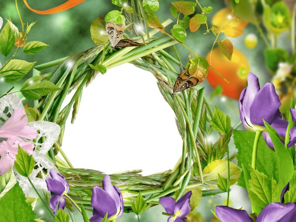 весенние фоторамки