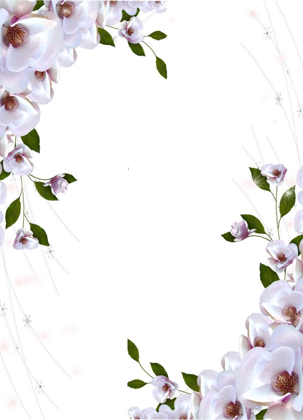 рамка цветы