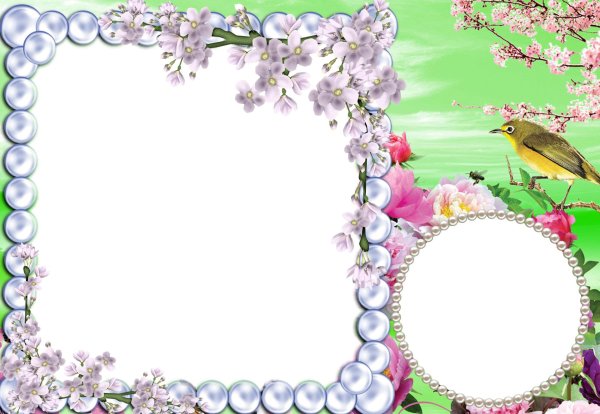 весенние фоторамки