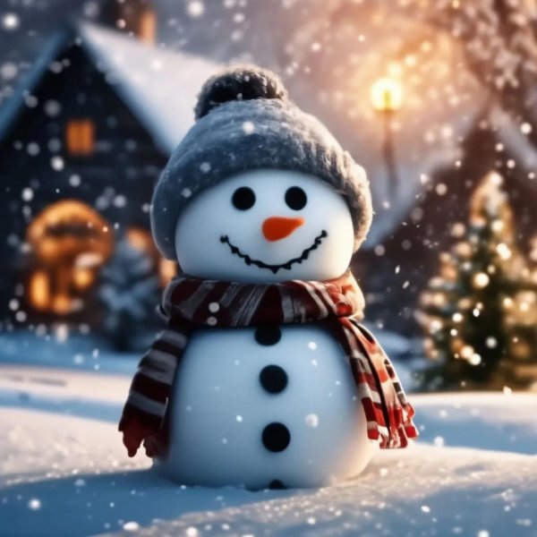 милые снеговики