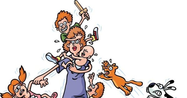 многодетная мама