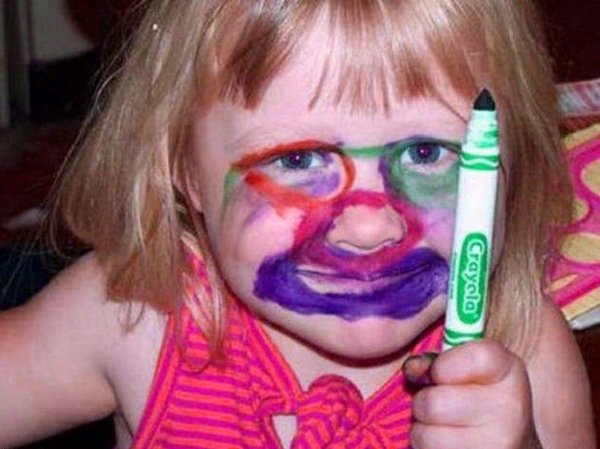 рисовать на лице