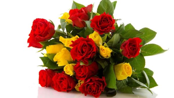 букет роз желтых