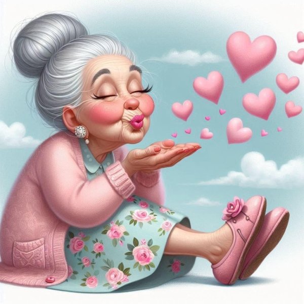 смешная старушка