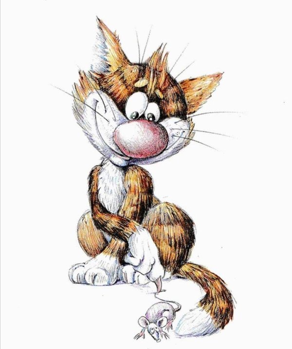 иллюстрация кошка