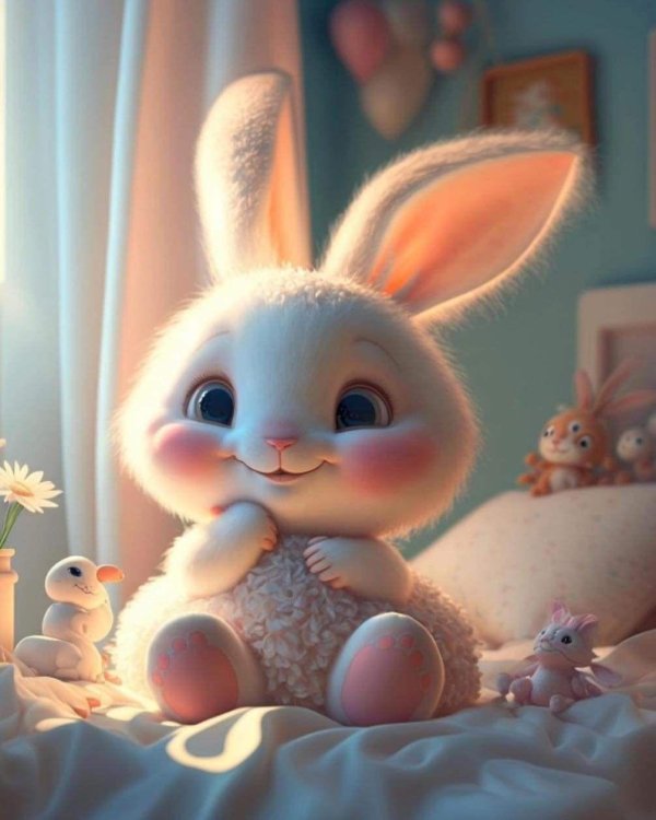 зайчики милые