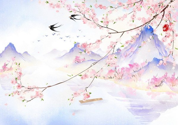 пейзаж в японском стиле