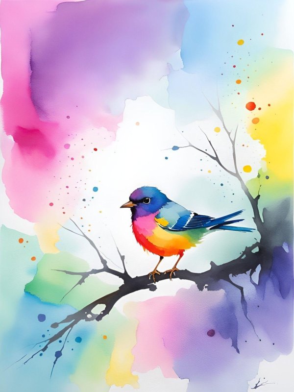 акварельная иллюстрация