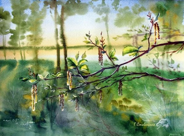 ричард берггольц весенний пейзаж