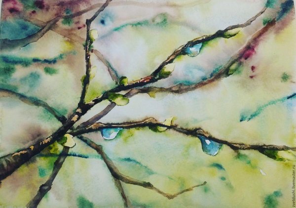 афанасий фет весенний дождь иллюстрация