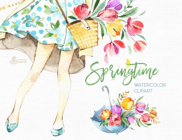 акварельная иллюстрация