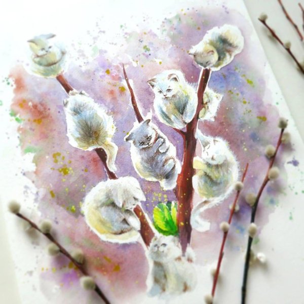 вербное воскресенье рисунки