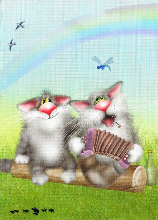 художник алексей долотов кошки