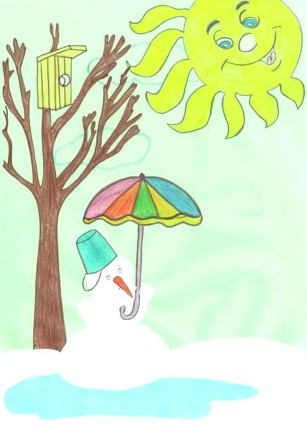 рисунок про весну