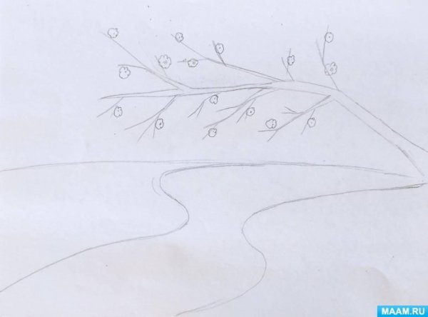 рисуем весенний пейзаж