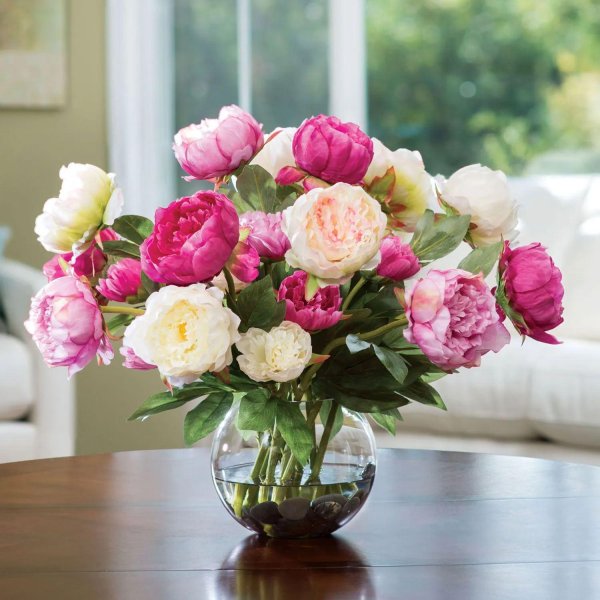 пионы искусственные цветы