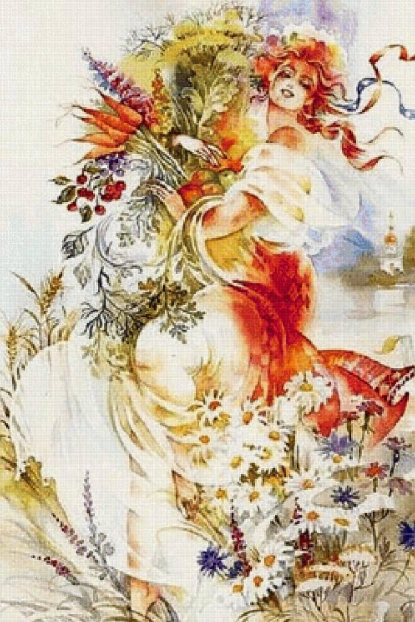 акварельная картина