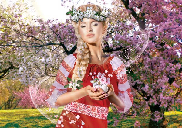 славянская девушка