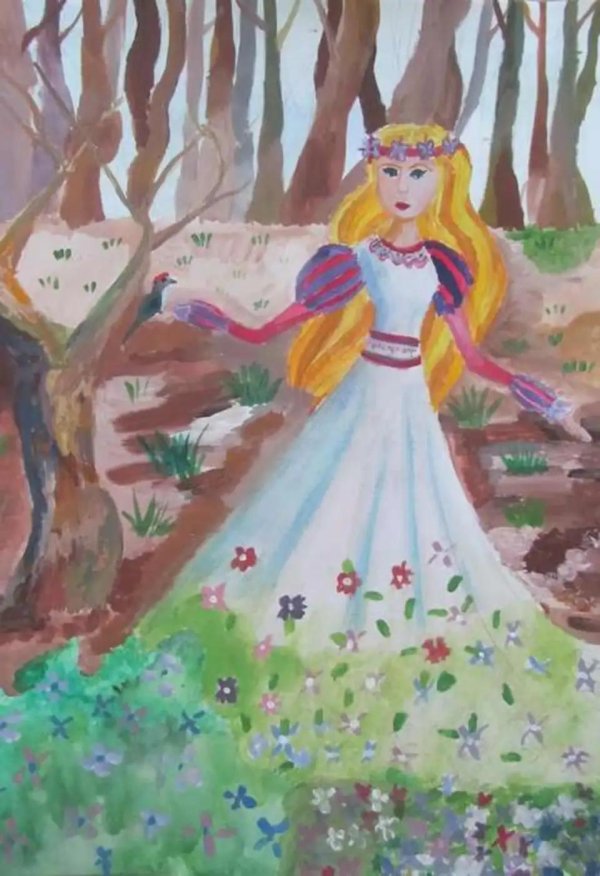 образ весны рисунок