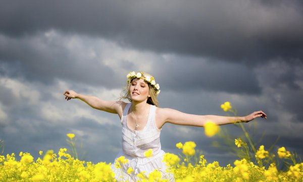 счастливая женщина