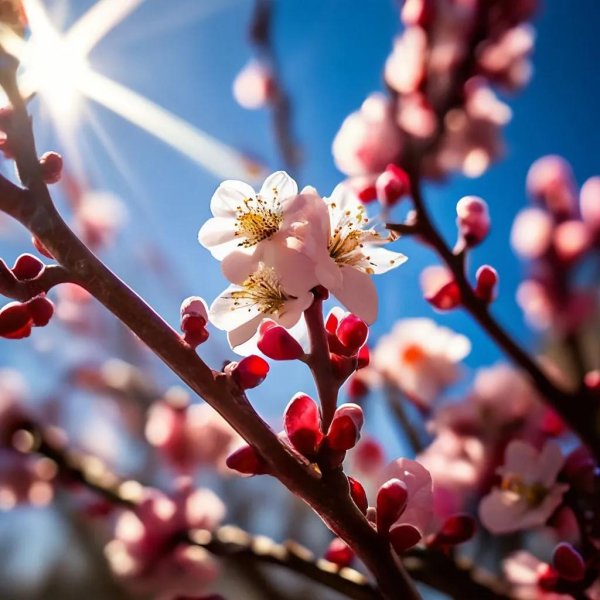 цветущий абрикос