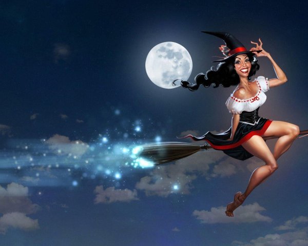 ведьма красивая