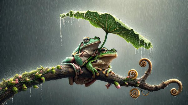 две лягушки