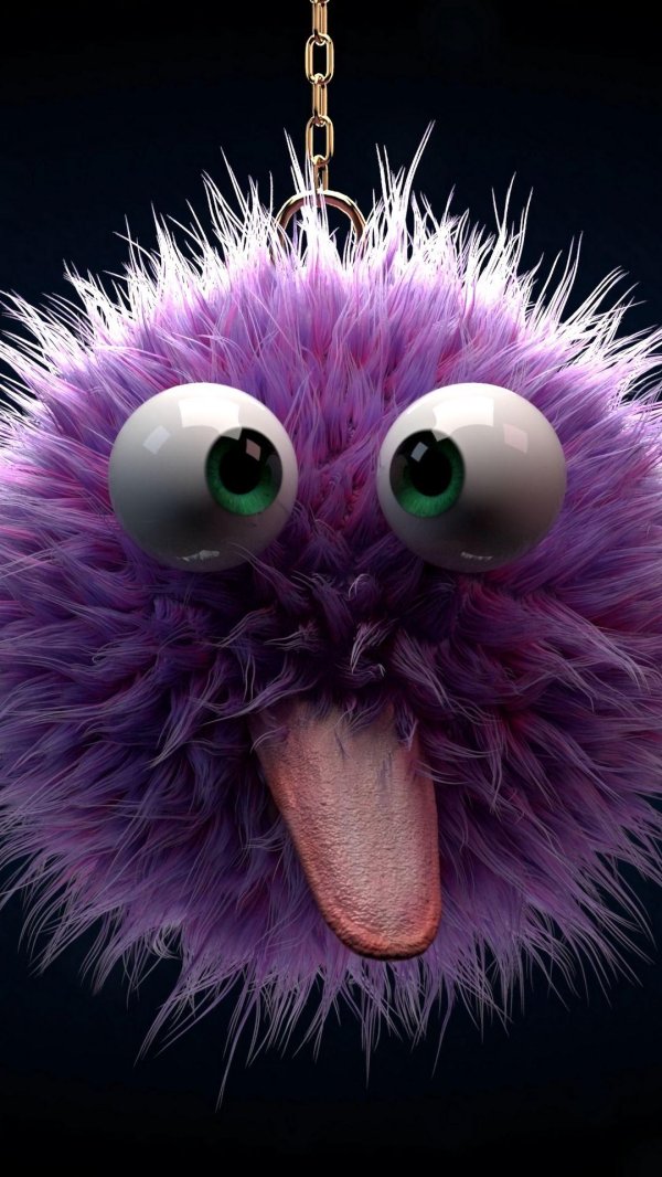 фиолетовый монстрик