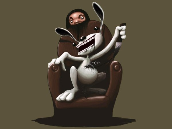 агрессивный кролик