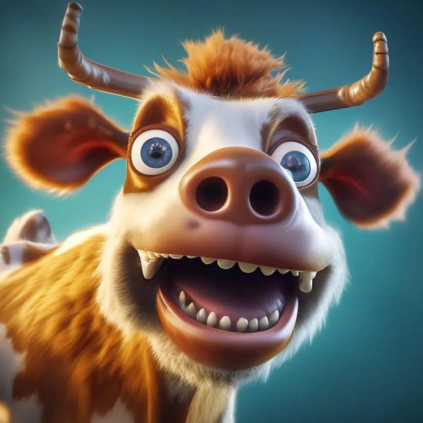 мультяшный бык