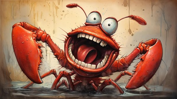 краб рисунки