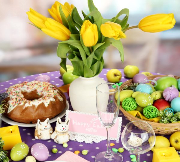 сервировка пасхального стола