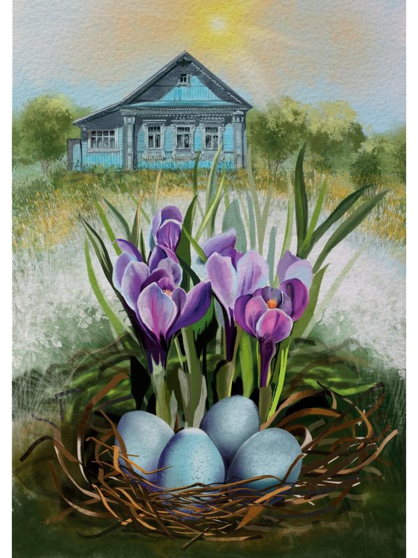 деревенские дома