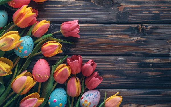 пасха тюльпаны