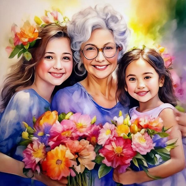 красивая бабушка