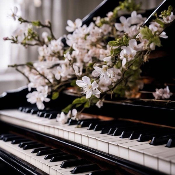 красивое пианино
