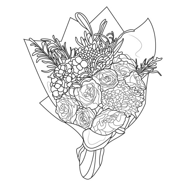 букет контур