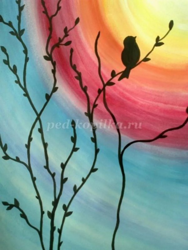 рисование гуашью