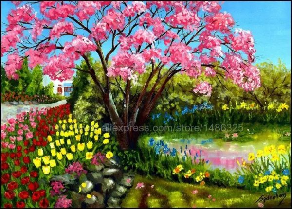 весеннее цветение живопись