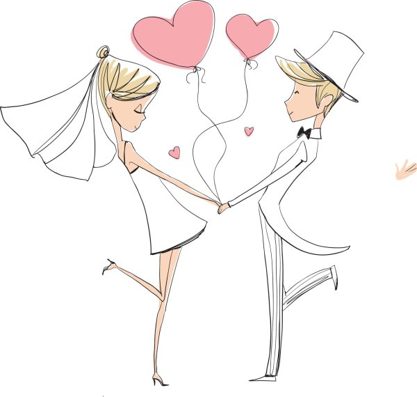 свадебные иллюстрации