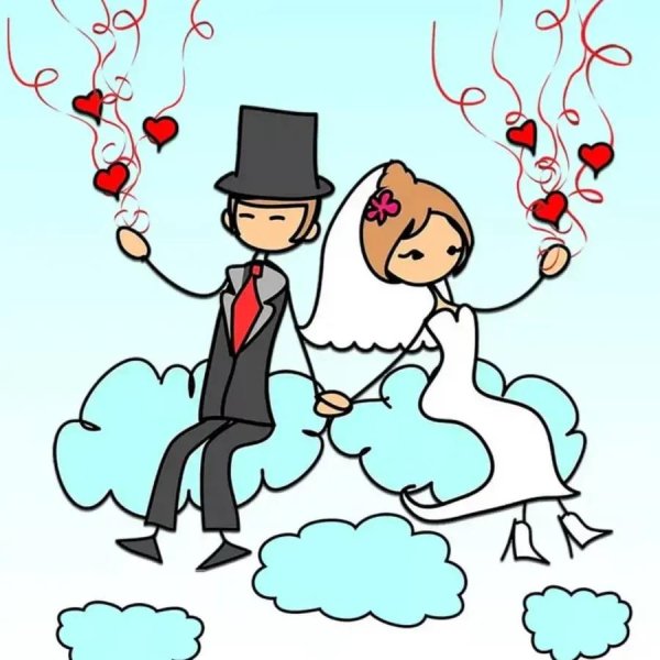 свадебные рисунки