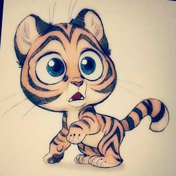 мультяшный тигренок