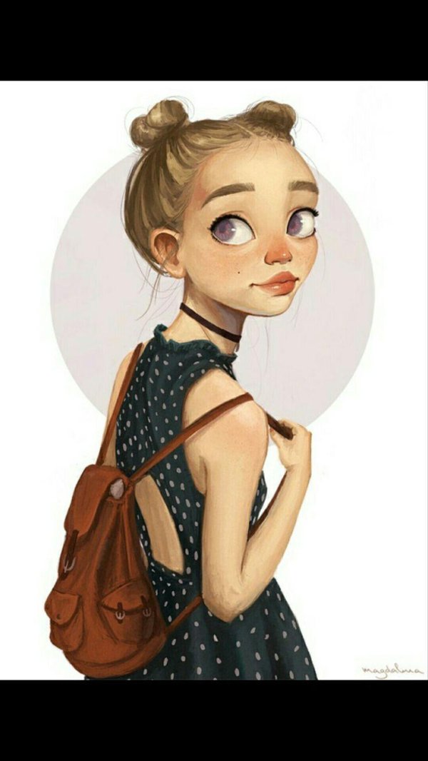 девушка иллюстрация