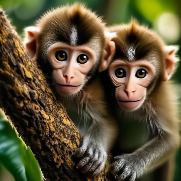 две обезьянки